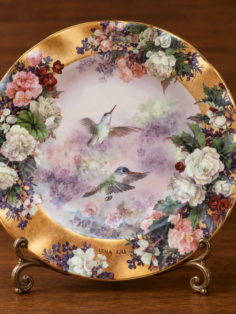 Lena Liu "Beautiful Beauty" Collector Plate – Bradford Exchange Original Box